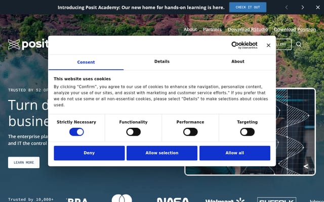 Screenshot of posit.co