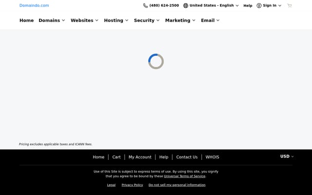 Screenshot of domaindo.com