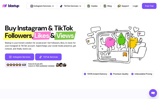 Screenshot of blastup.com