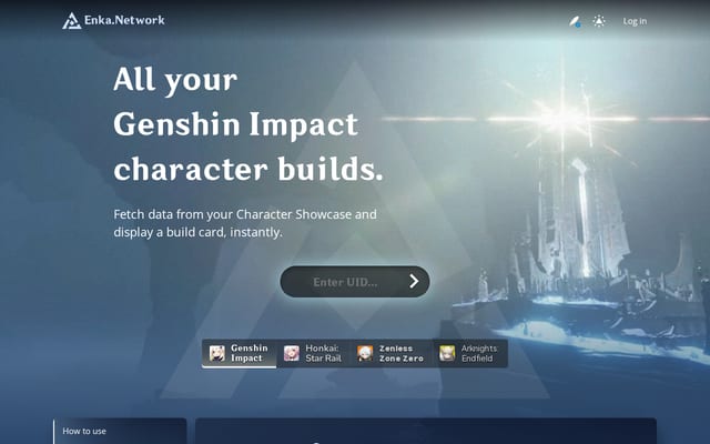 Screenshot of enka.network