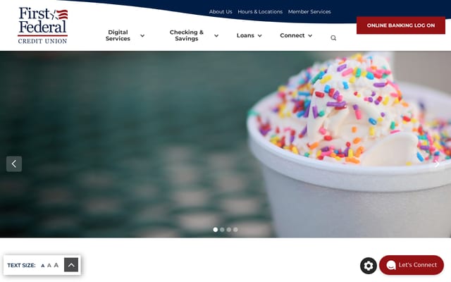 Screenshot of firstfedcu.com