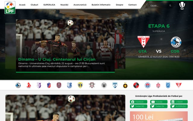 Screenshot of lpf.ro