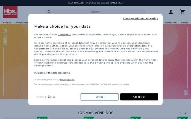 Screenshot of handball-store.es