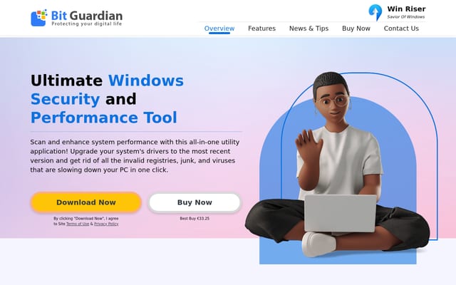 Screenshot of winriser.com