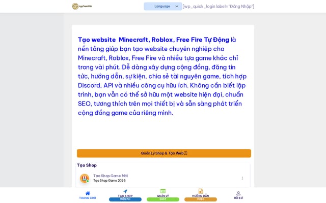 Screenshot of taoshopgame.com