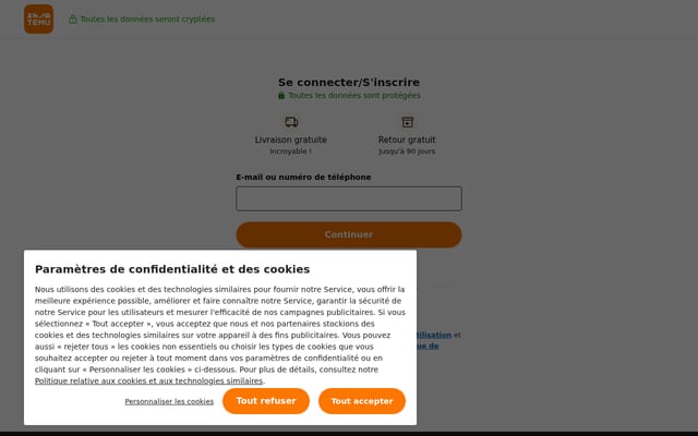 Screenshot of temu.com