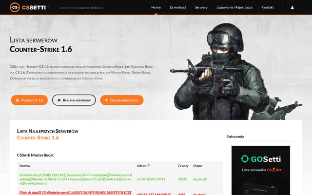 Screenshot of cssetti.pl