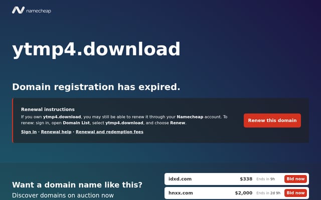 Screenshot of ytmp4.download