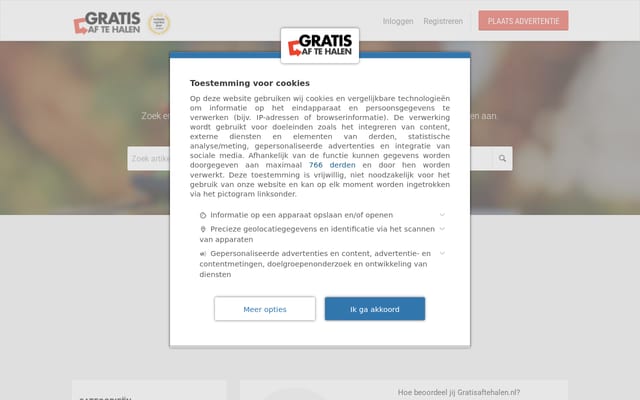 Screenshot of gratisaftehalen.nl