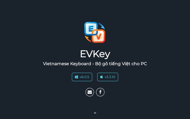 Screenshot of evkeyvn.com