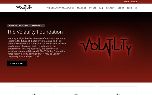 Screenshot of volatilityfoundation.org