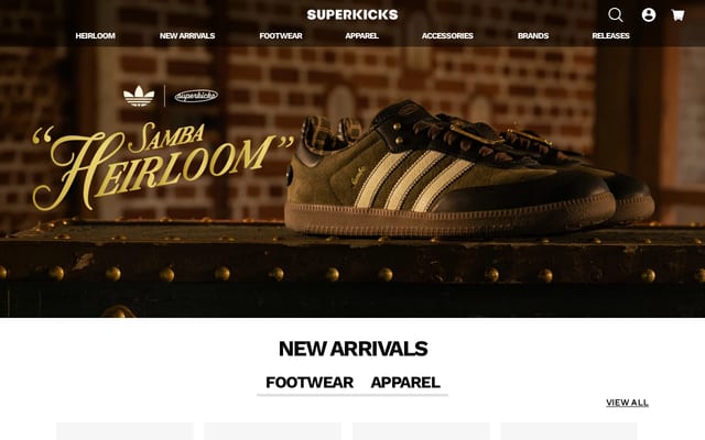 Screenshot of superkicks.in