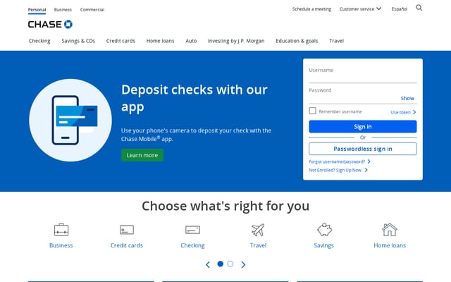 Screenshot of bankone.com