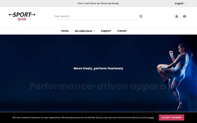 Screenshot of sportquik.com