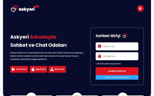 Screenshot of askyeri.net