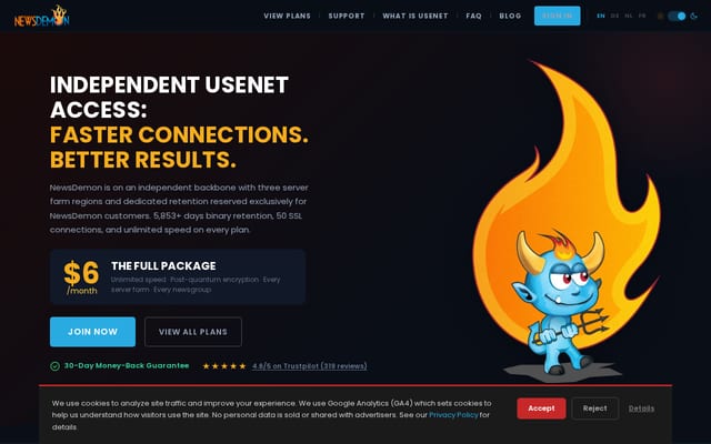 Screenshot of newsdemon.com
