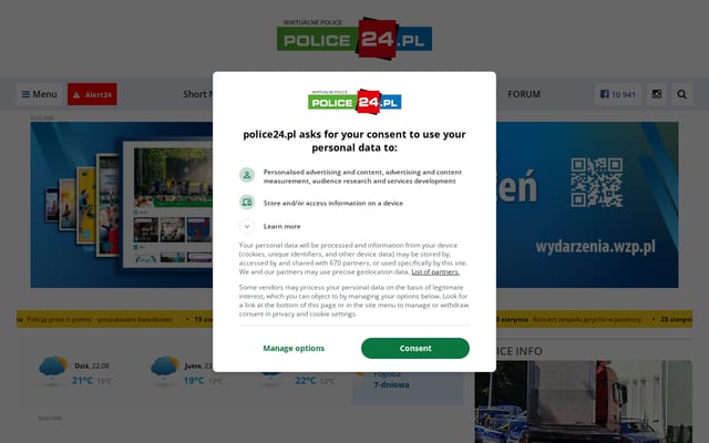 Screenshot of police24.pl