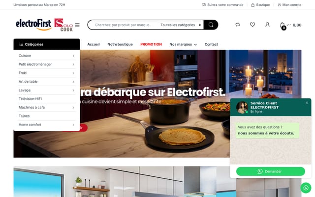 Screenshot of electrofirst.ma