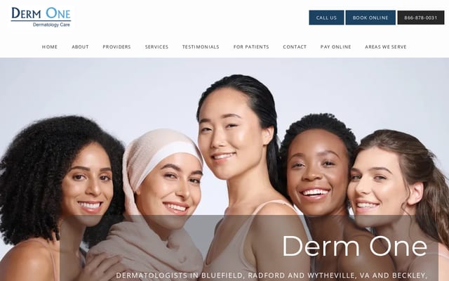 Screenshot of dermoneva.com