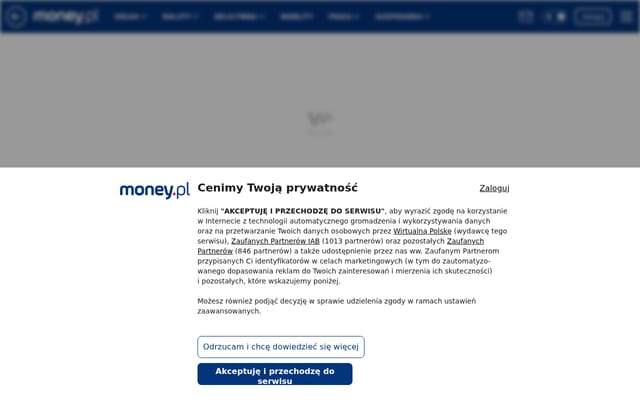 Screenshot of money.pl