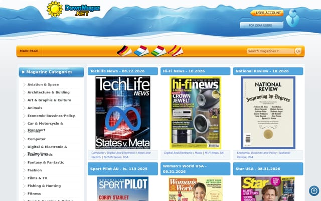 Screenshot of downmagaz.net