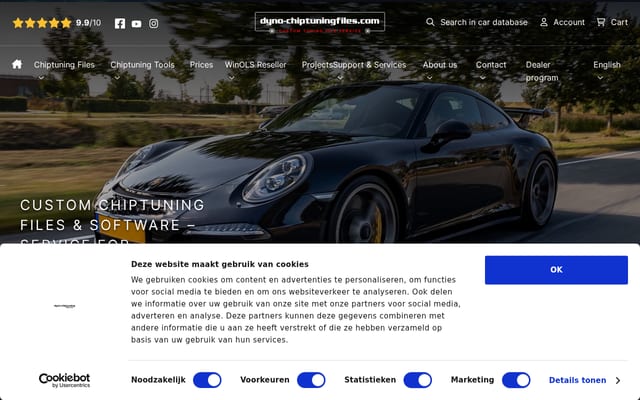 Screenshot of dyno-chiptuningfiles.com