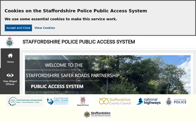 Screenshot of staffordshirepas.com