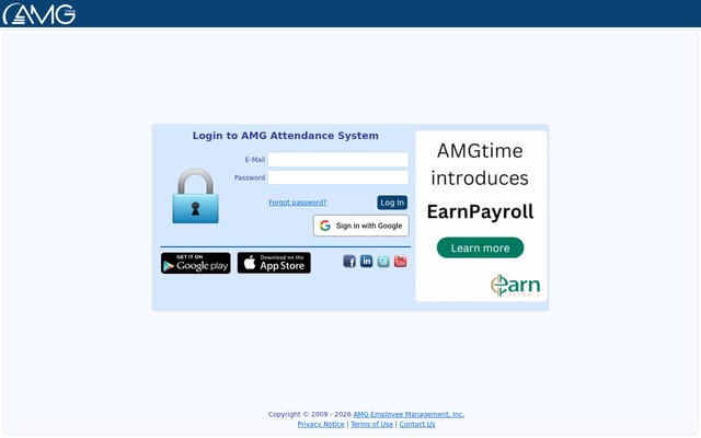 Screenshot of amgwebtime.com
