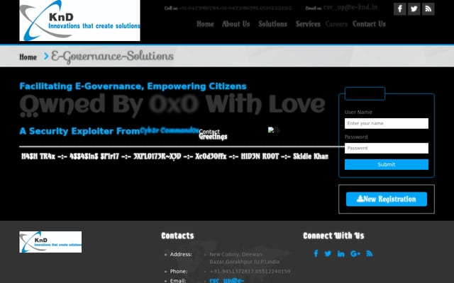 Screenshot of e-knd.in