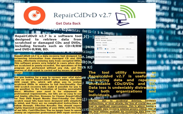 Screenshot of repaircddvd.com