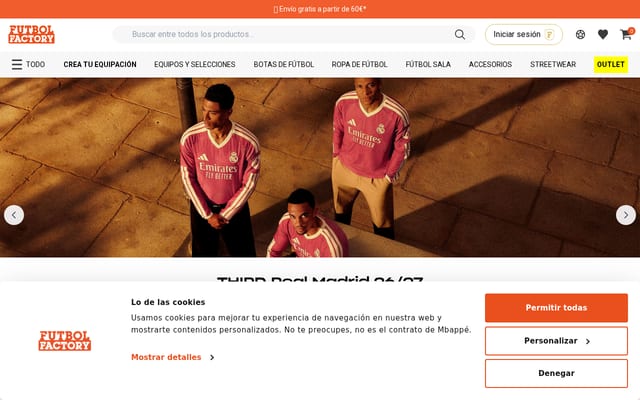 Screenshot of futbolfactory.es