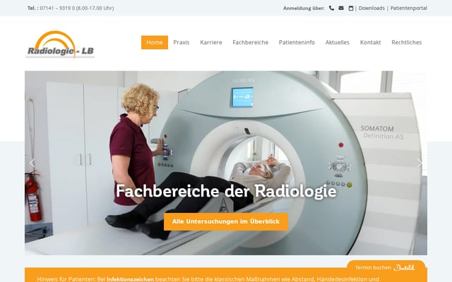 Screenshot of radiologie-lb.de