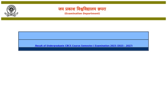 Screenshot of jpuresults.in