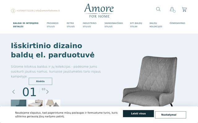 Screenshot of amoreforhome.lt