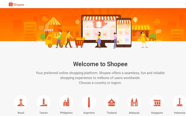 Screenshot of shopee.com
