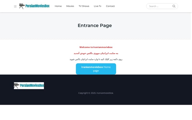 Screenshot of iranianmoviebox.com