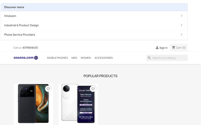 Screenshot of saasna.com