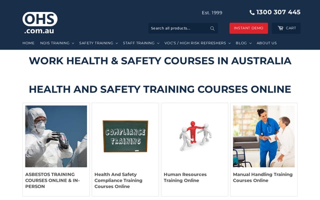 Screenshot of ohs.com.au