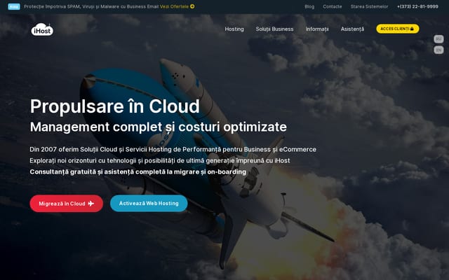 Screenshot of ihost.md