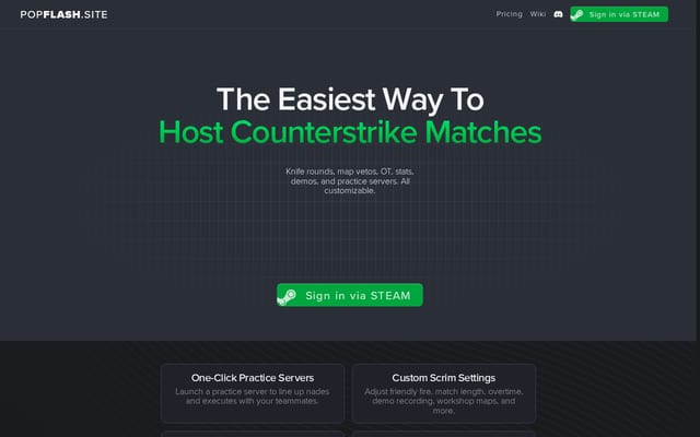 Screenshot of popflash.site