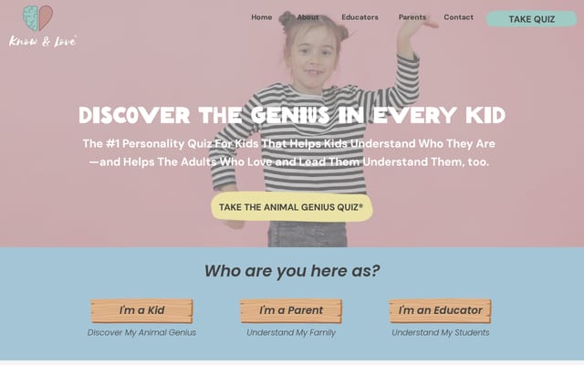 Screenshot of knowandlove.com