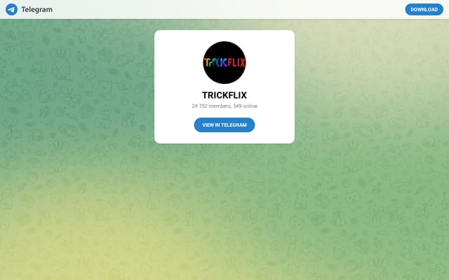 Screenshot of trickflix.xyz