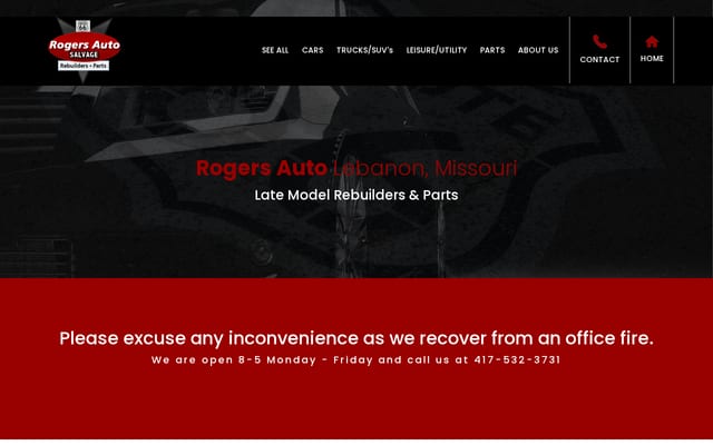 Screenshot of rogersautosales.com