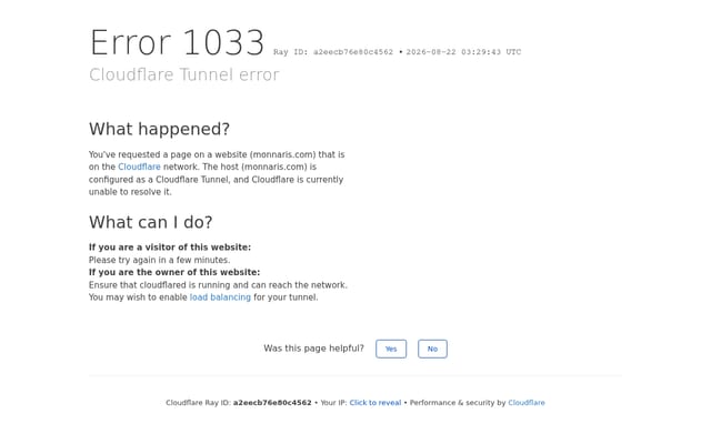 Screenshot of monnaris.com