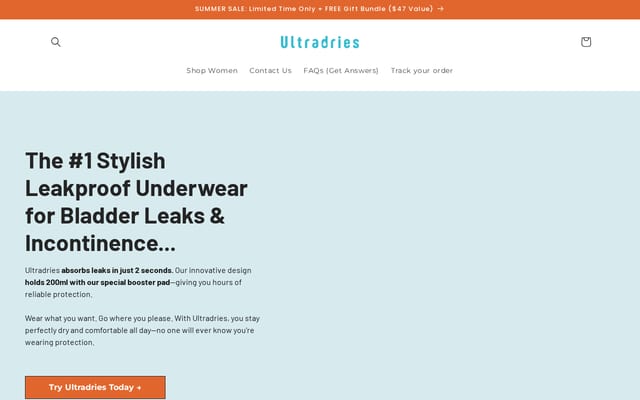 Screenshot of ultradries.com