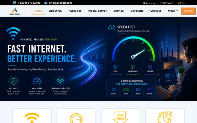 Screenshot of anosbd.com