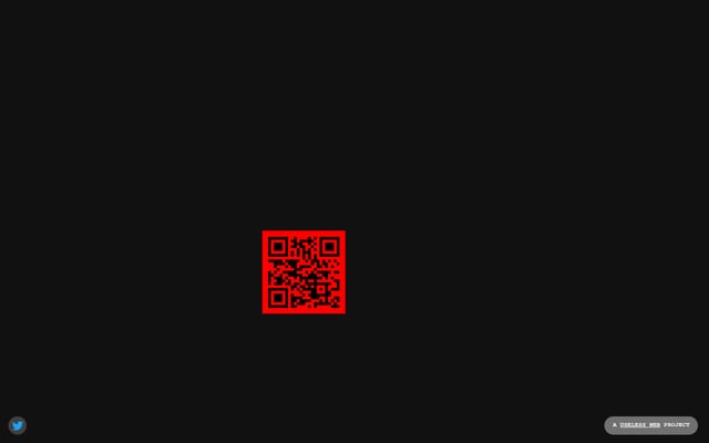 Screenshot of floatingqrcode.com