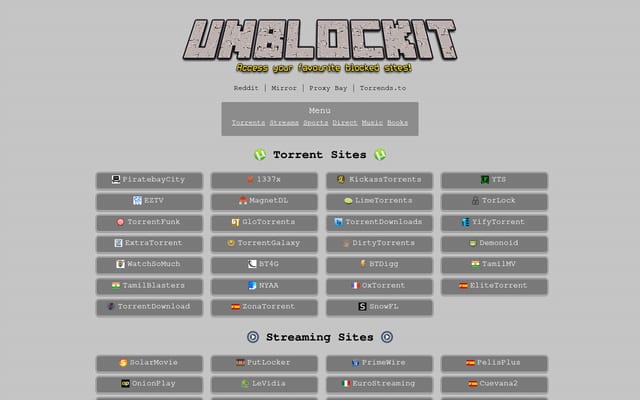 Screenshot of unblocked.lol