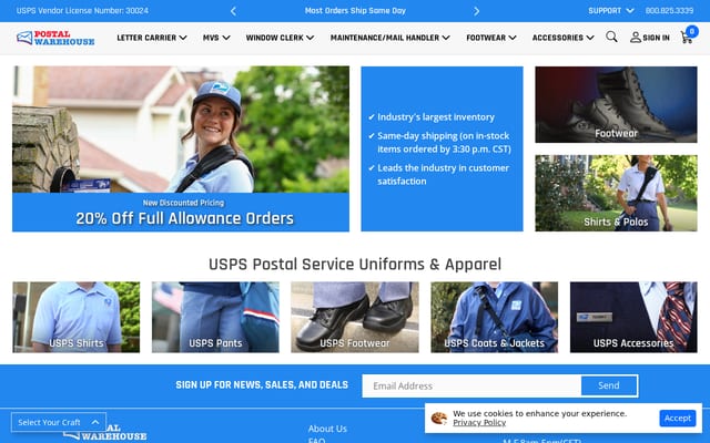 Screenshot of skaggspostal.com