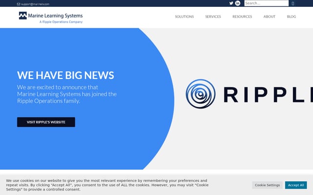 Screenshot of marinels.com